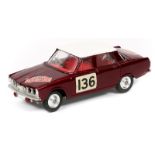 Corgi Toys Rover 2000 ‘Monte Carlo’ Rally (322). In metallic maroon with white roof and red