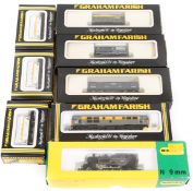 A quantity of ‘N’ gauge Locomotives and freight wagons. A Minitrix BR LMR 2MT 2-6-2 tank