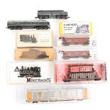 A quantity of N gauge model railway. An Atlas EMD GP-38 Bo-Bo diesel locomotive RN9660 in CSX