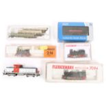 Small quantity of N gauge etc model railway. 2 Fleischmann Piccolo – A German outline 0-4-0 tank