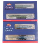 2 Bachmann Model Railways OO gauge Train Packs. A Class 416 2-Car EMU 5764 set (31-375) 2EPB