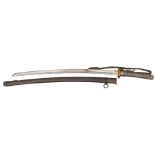 A WWII Japanese NCO’s sword katana, clean fullered blade 26¼”, regulation mounts, spring safety