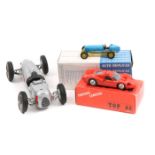 4 die-cast model kits. A made up 1:24 scale ‘Revival’ model of a 1930’s German Auto Union Type C
