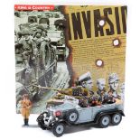 King & Country. Leibstandarte LAH40 New Hitler Mercedes 6 wheeled Staff Car with 6 figures,