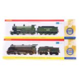 2 Hornby Railways OO gauge tender locomotives. SR class T9 4-4-0 (R2690) RN 120, in lined olive