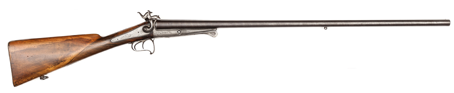 A Belgian DB 16 bore underlever PF sporting gun, 47” overall, twist barrels 31” with Liege proofs,