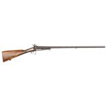 A Belgian DB 16 bore underlever PF sporting gun, 47” overall, twist barrels 31” with Liege proofs,