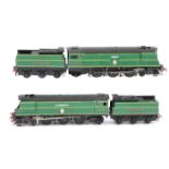 2 Kemilway kit built OO gauge steam tender locomotives. Both Southern Railway Battle of Britain