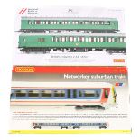 2 Hornby Railways OO gauge Train Packs. A Networker Suburban Train (R2001). In white, blue and