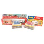 A quantity of Dinky Toys. 2x Police Crash Squad (299) comprising Bell helicopter and a Plymouth