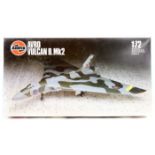 A scarce Airfix 1:72 scale AVRO Vulcan Bomber. An unmade kit still sealed in its packing, with