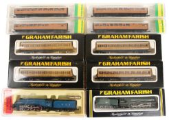 A quantity of ‘N’ gauge Locomotives and Rolling Stock. A Hornby Minitrix LNER class A4 Pacific ‘