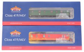2 Bachmann Model Railways OO gauge class 419/MLV (Motor Luggage Van). Royal Mail in bright red/