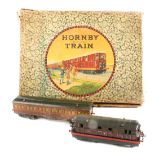 A Hornby O Gauge 20V electric Metropolitan Train set. Comprising a 3-rail Metropolitan Railway 0-4-0