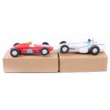 2 scarce Hong Kong produced Scalextric cars. Both Offenhauser Indianapolis single seaters - front