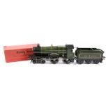 1930-1936 Hornby O Gauge No2 Special 4-4-0 tender locomotive County of Bedford. A clockwork