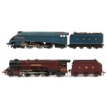 2 Hornby Dublo 3-rail tender locomotives. LMS 4-6-2 Duchess of Atholl, RN 46231 in maroon livery,