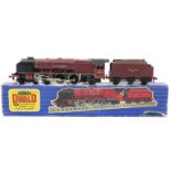 A Hornby Dublo 3-rail tender locomotive, BR 4-6-2 City of Liverpool. RN46247 in maroon livery (