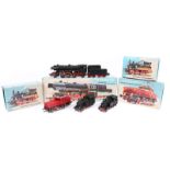 4 Marklin HO gauge locomotives. A DB 2-6-2 tender locomotive RN 23014. 2x 0-6-0 tank locomotives, RN