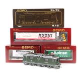 12 BEMO HOE/HOM Locomotive and freight rolling stock. Rh B Bo-Bo electric locomotive Landquart RN