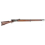 A 10.4mm Swiss M78 Vetterli bolt action tube magazine rifle, 52” overall, barrel 33”, frame