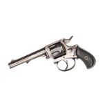 A Belgian 6 shot 7mm CF DA pocket revolver, 7” overall, octagonal barrel 4”, number 7224, Liege