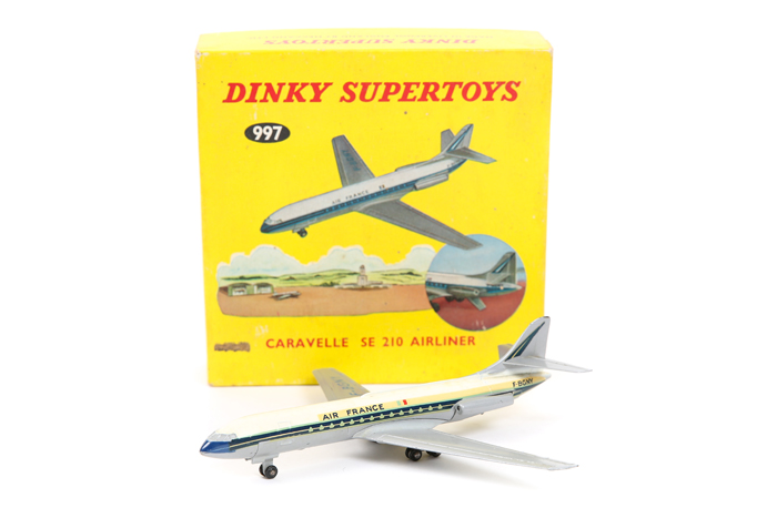 Dinky Supertoys Caravelle SE 210 Airliner (997). An English produced example in Air France silver,