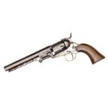 A 5 shot .31” Colt Model 1849 Pocket percussion revolver, number 80960 (1853), barrel 6” with New
