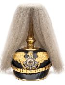 †A fine Prussian M1895 Garde Infantry Reservist officer’s parade pickelhaube, fully gilt mounted,