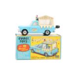 Corgi Toys Musical Wall’s Ice Cream Van on Ford Thames (474). In light blue and cream livery. Chimes