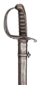 An interesting Victorian infantry officer’s 1845 pattern sword with steel hilt, slightly curved