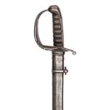 An interesting Victorian infantry officer’s 1845 pattern sword with steel hilt, slightly curved