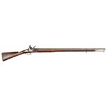 A 10 bore Brown Bess type flintlock trade musket, 55” overall, barrel 39” with London proofs and