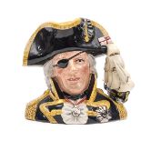 A Royal Doulton “Character Jug of the Year”, head and shoulders of “Vice Admiral Lord Nelson”, the