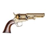 An interesting London made 5 shot .31” Colt Model 1849 Pocket percussion revolver, barrel 4” with