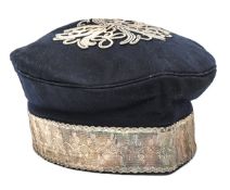 A Georgian officer’s blue cloth tent cap of the 8th The King’s Royal Irish (Light) Dragoons (