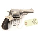 A 5 shot .442” “British Bulldog” DA revolver, 6¼” overall, barrel 3”, number 8955 beneath grips, the