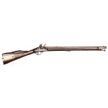A .65" Volunteer Baker type flintlock short rifle, by H. Nock, 42½” overall, well rebrowned twist