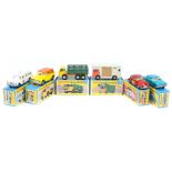 6 Matchbox Superfast. No3 Mercedes Binz Ambulance. No4 Dodge Stake Truck, yellow and green. No15