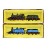 2 Hornby Railways OO 4-2-2 tender locomotives. Caledonian Railways (CR) in white lined mid blue, 123