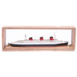 A Waterline Transatlantic Liner SS Normandie. A finely detailed model of a famous liner which
