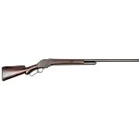 A 10 bore x 2-5/8” Winchester Model 1887 half tube magazine underlever shotgun, number 25182 (1889),