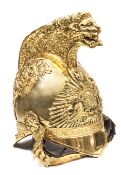 †An officer’s gilt helmet of The 6th Dragoon Guards (Carabiniers) 1834-1843 pattern, plain front