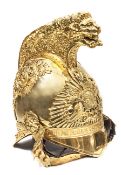 †An officer’s gilt helmet of The 6th Dragoon Guards (Carabiniers) 1834-1843 pattern, plain front