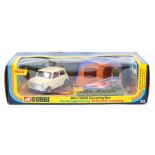 Corgi Mini 1000 Camping Set Gift Set 38. Mini in cream with red interior, fitted with tow hook.