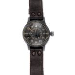 A scarce WWII period German Luftwaffe B-Uhr type B navigator’s wrist watch, made by Lacher & Co/