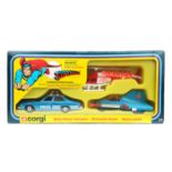 Corgi Toys Superman Gift Set 21. Comprising a Daily Planet Jetcopter, Metropolis Buick Police car,