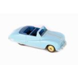 A rare Dinky Toys Austin Atlantic Convertible 140a. In light blue with dark blue seats and