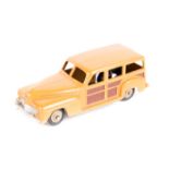 Dinky Toys Farm Series Plymouth Estate Car 27f (later 344 boxed). Pale brown body with tan wheels