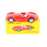 French Dinky Toys Maserati Sport 2000 505. In red with racing driver, steering wheel and screen,